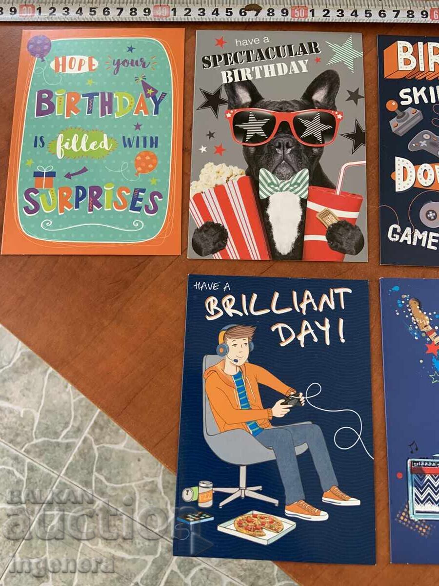 ΕΥΧΕΤΗΡΙΑ ΚΑΡΤΑ ΣΕΤ ΜΕ ΦΑΚΕΛΟ - ΠΑΡΤΙΔΑ ΑΠΟ 6 ΤΕΜ με τιμή 9.00 BGN | € 4.60 ΕΥΧΕΤΗΡΙΑ ΚΑΡΤΑ ΣΕΤ ΜΕ ΦΑΚΕΛΟ - ΠΑΡΤΙΔΑ ΑΠΟ 6 ΤΕΜ με τιμή 9.00 BGN | € 4.60