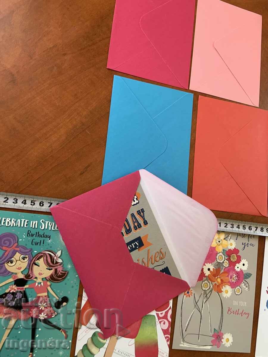 GREETING CARD SET WITH ENVELOPE - LOT OF 6 PCS - 5 GREETING CARD SET WITH ENVELOPE - LOT OF 6 PCS - 5