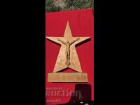 SCULPTURĂ VECHE DIN LEMN BULGĂREASCĂ