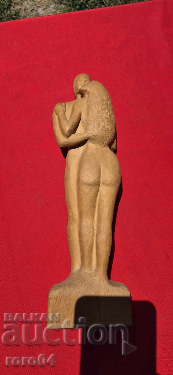 Auction  Old Bulgarian Wooden Sculpture