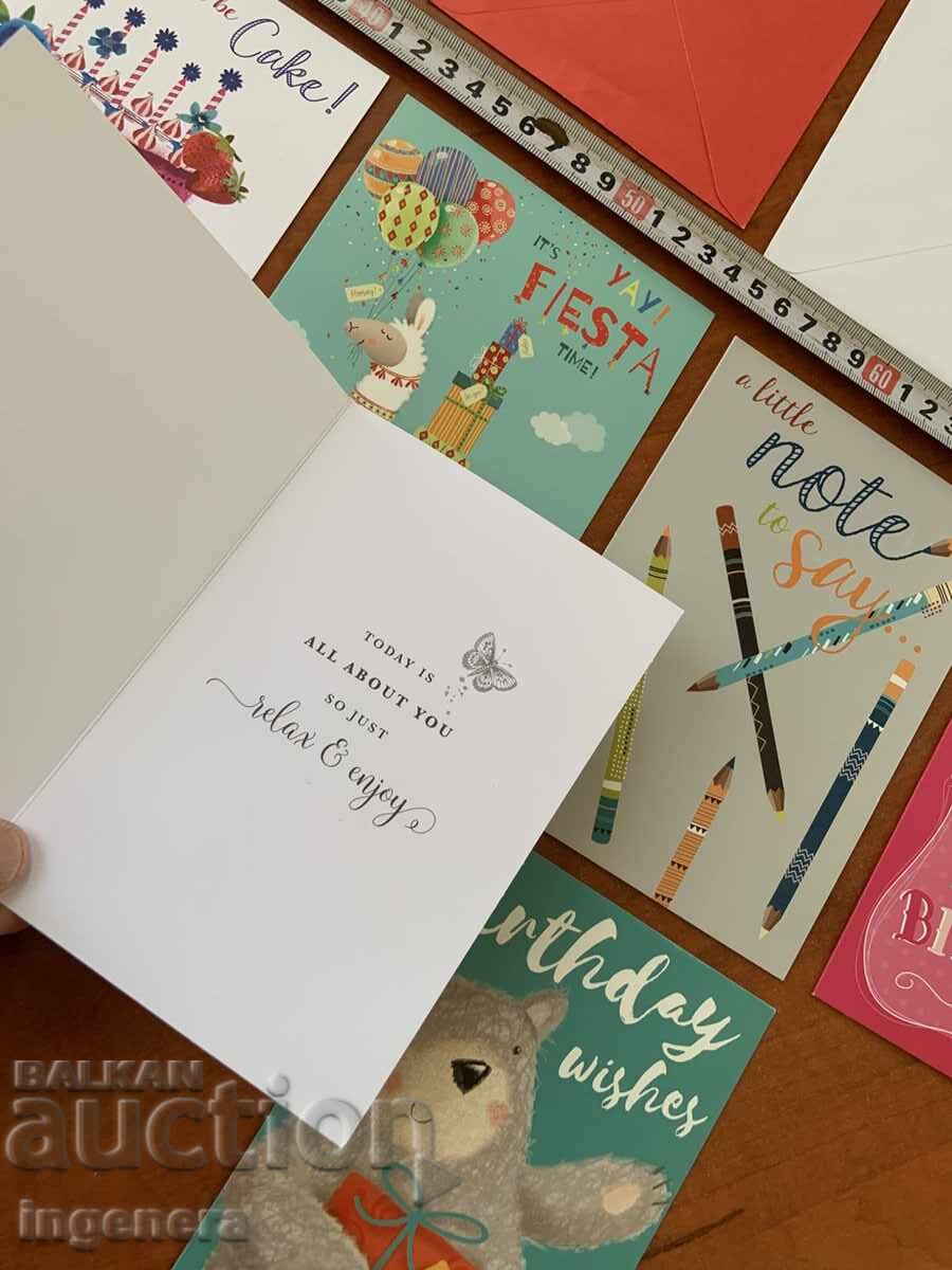 ΕΥΧΕΤΗΡΙΑ ΚΑΡΤΑ ΣΕΤ ΜΕ ΦΑΚΕΛΟ - ΠΑΡΤΙΔΑ ΑΠΟ 6 ΤΕΜ - 5 ΕΥΧΕΤΗΡΙΑ ΚΑΡΤΑ ΣΕΤ ΜΕ ΦΑΚΕΛΟ - ΠΑΡΤΙΔΑ ΑΠΟ 6 ΤΕΜ - 5