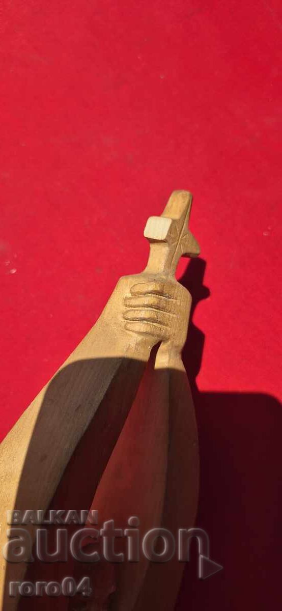 Delivery of Old Bulgarian Wooden Sculpture