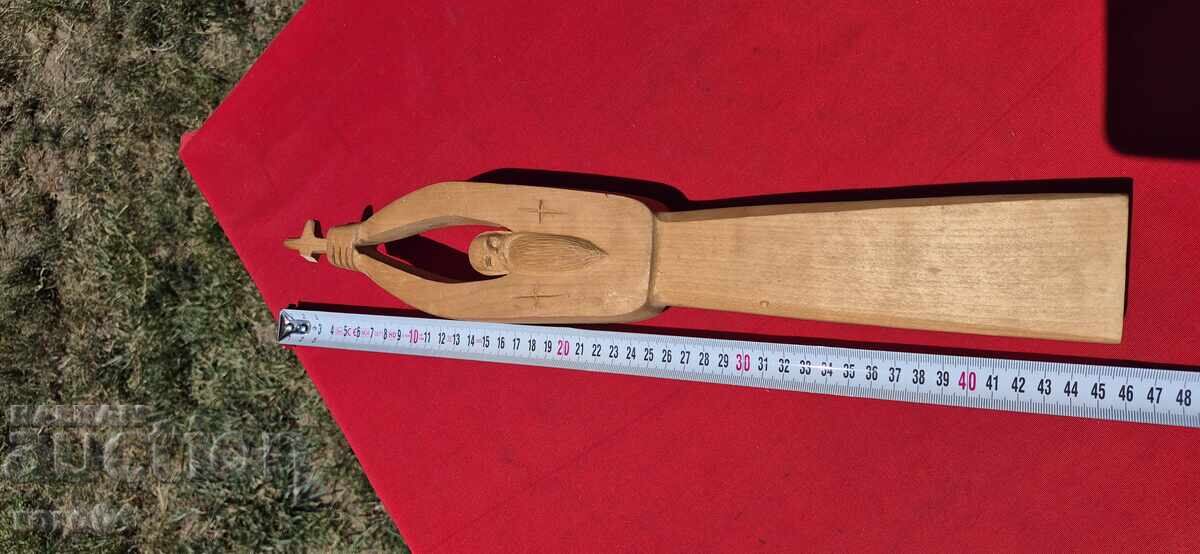 Old Bulgarian Wooden Sculpture - 5