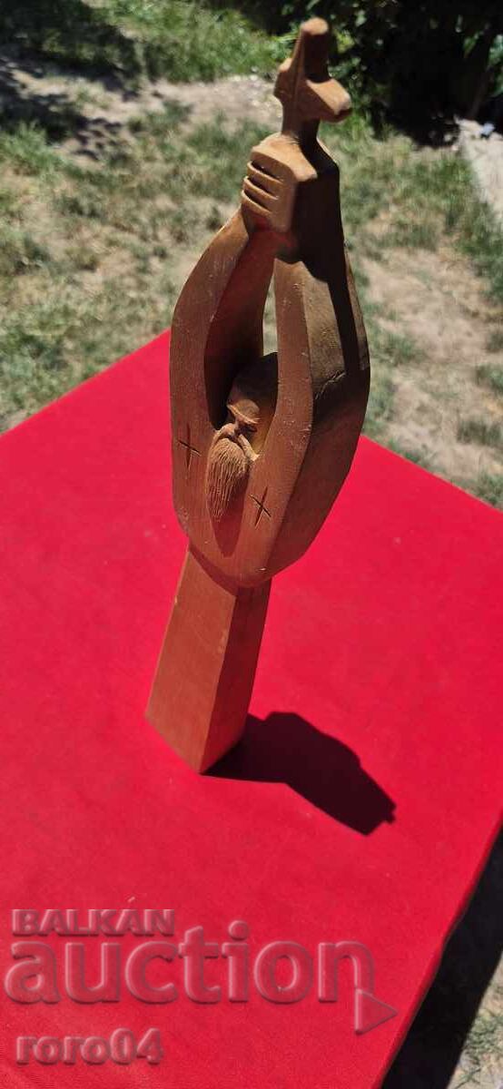 Old Bulgarian Wooden Sculpture - 6