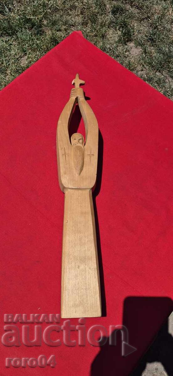 Old Bulgarian Wooden Sculpture