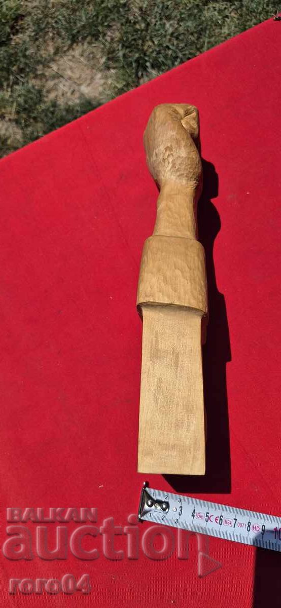 Delivery of Old Bulgarian Wooden Sculpture