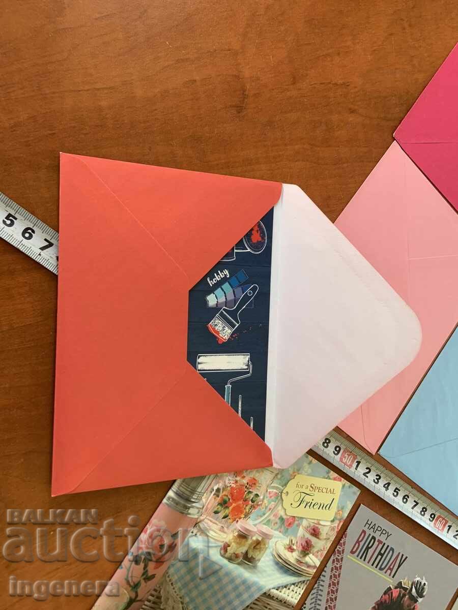 GREETING CARD SET WITH ENVELOPE - LOT OF 6 PCS - 5 GREETING CARD SET WITH ENVELOPE - LOT OF 6 PCS - 5