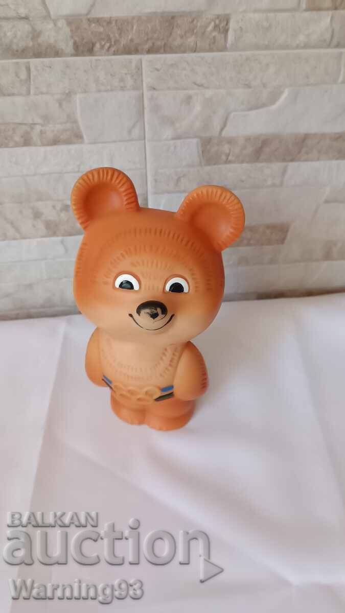 Стара гумена играчка - мечето - Миша - Сделано в СССР с цена 15.00 лв. | € 7.67