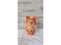 Стара гумена играчка - мечето - Миша - Сделано в СССР