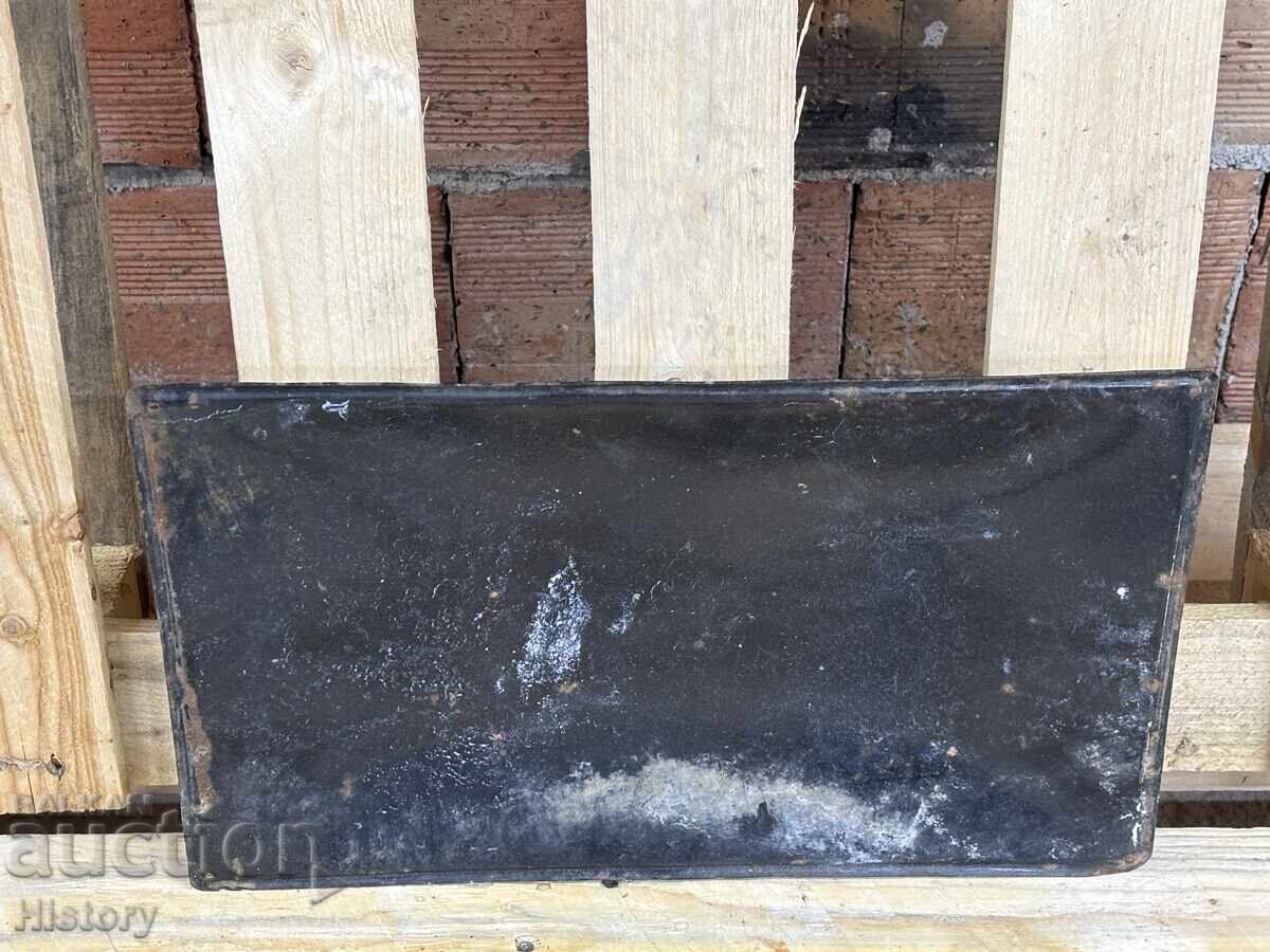 Auction  Enamel plate