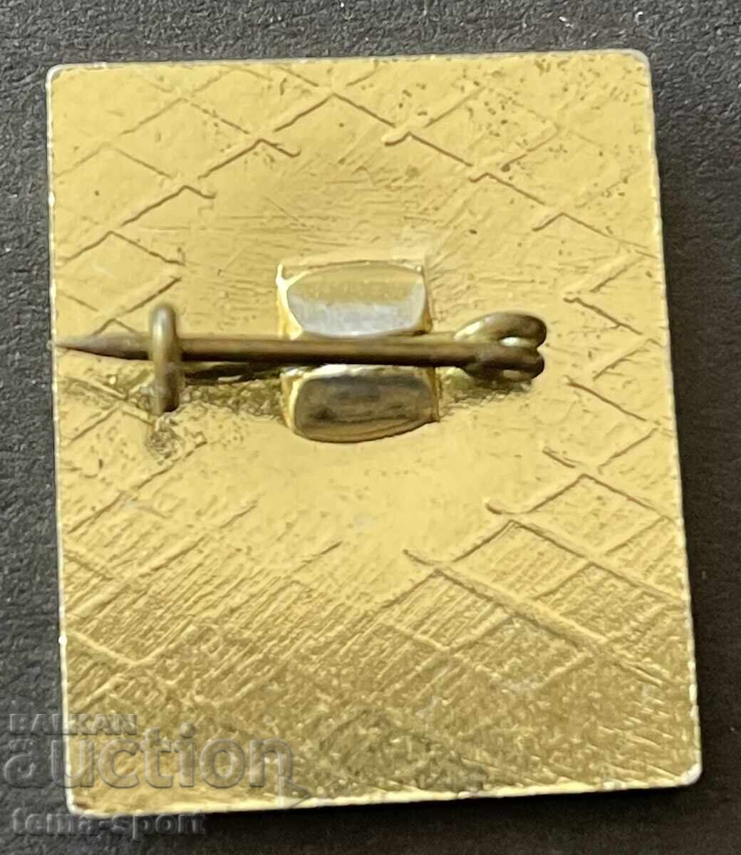 1649 Βουλγαρία σήμα ποδοσφαιρικού συλλόγου Ρόζοβα Ντόλινα Καζανλάκ με τιμή 5.00 BGN | € 2.56 1649 Βουλγαρία σήμα ποδοσφαιρικού συλλόγου Ρόζοβα Ντόλινα Καζανλάκ με τιμή 5.00 BGN | € 2.56