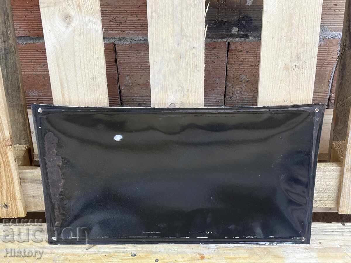 Auction  Enamel plate