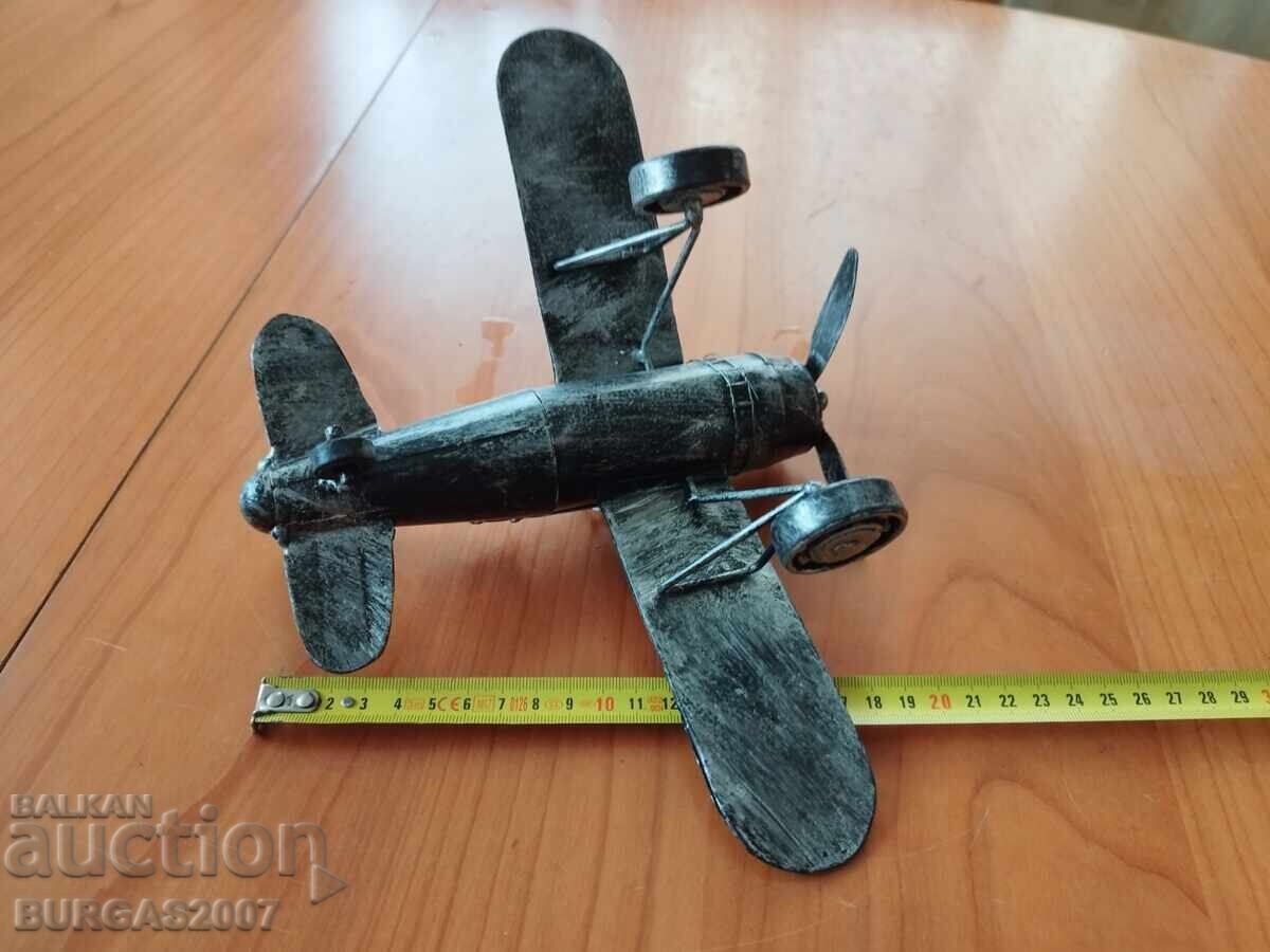 Old tin toy, airplane with price 20.00 BGN | € 10.23