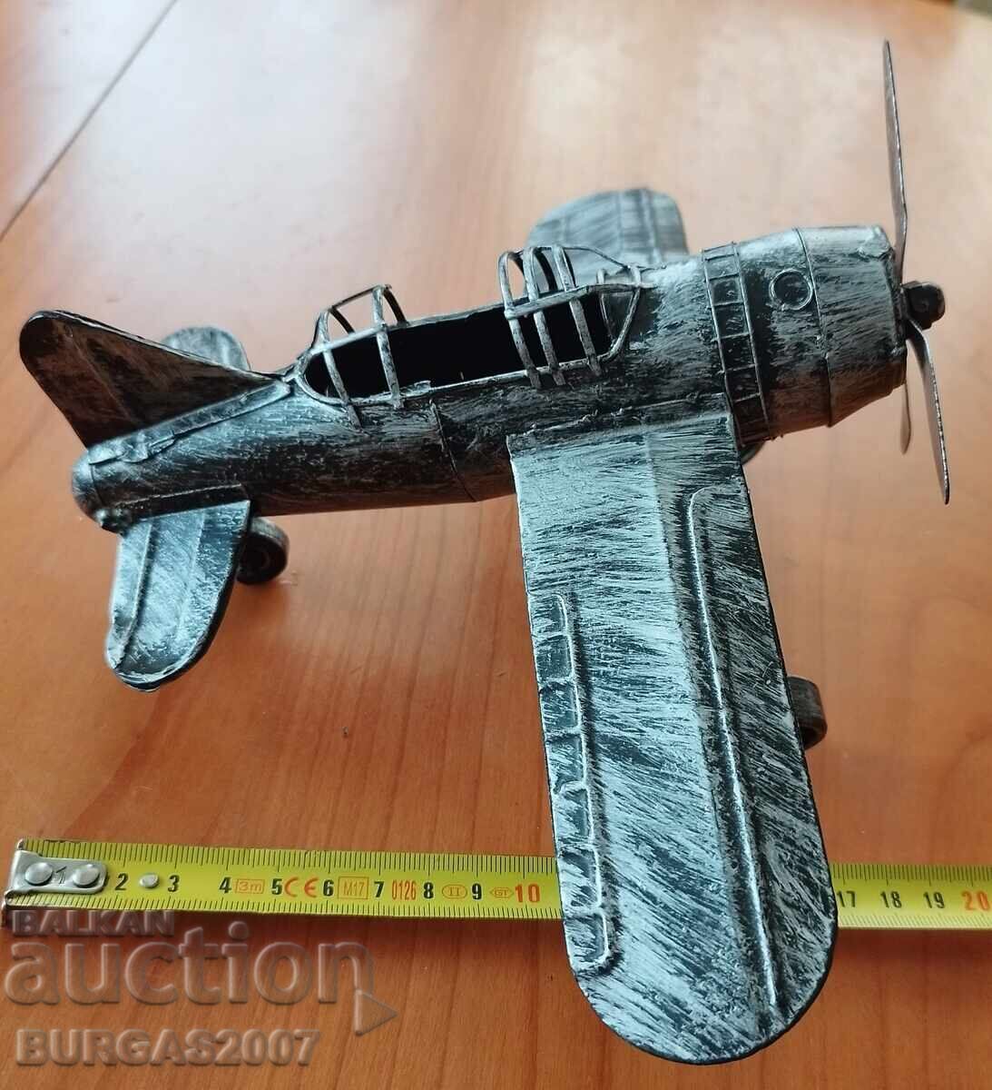 Old tin toy, airplane