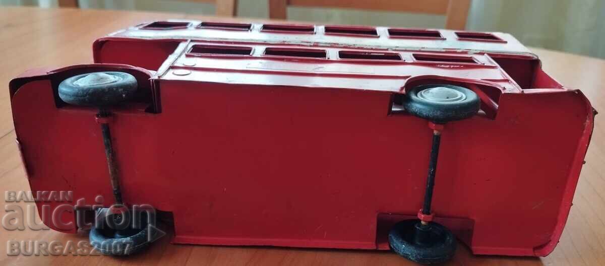 Old tin toy, double-decker bus - 5 Old tin toy, double-decker bus - 5