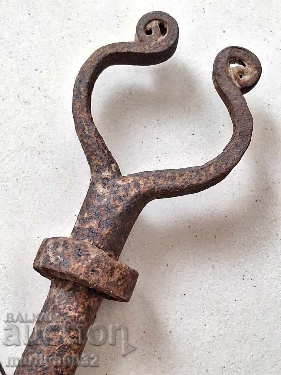 Χειροποίητο σφήνα από βόδι σφυρήλατο σίδερο ok - 7