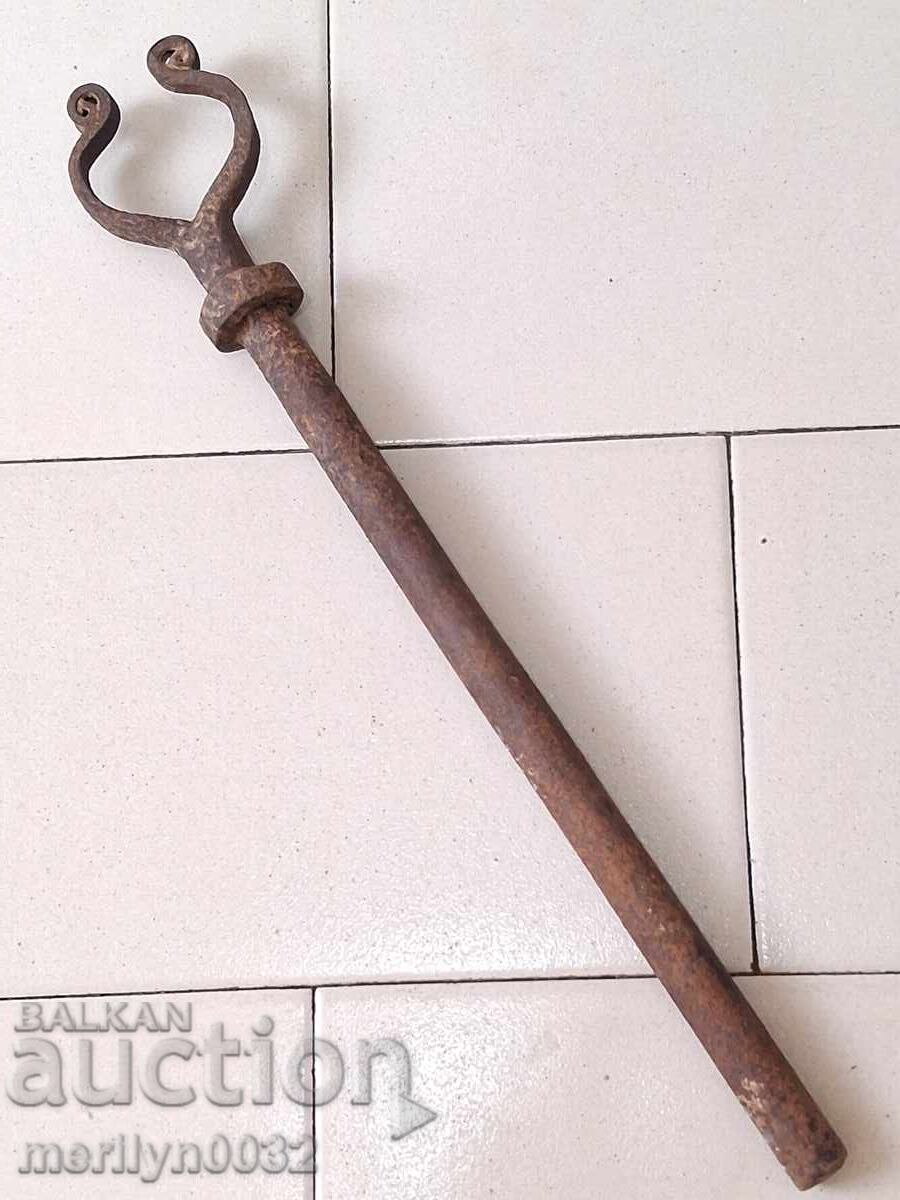 Χειροποίητο σφήνα από βόδι σφυρήλατο σίδερο ok