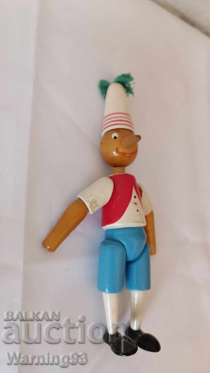 Δημοπρασία Παλιό ξύλινο παιχνίδι Πινόκιο - Κατασκευασμένο στην ΕΣΣΔ