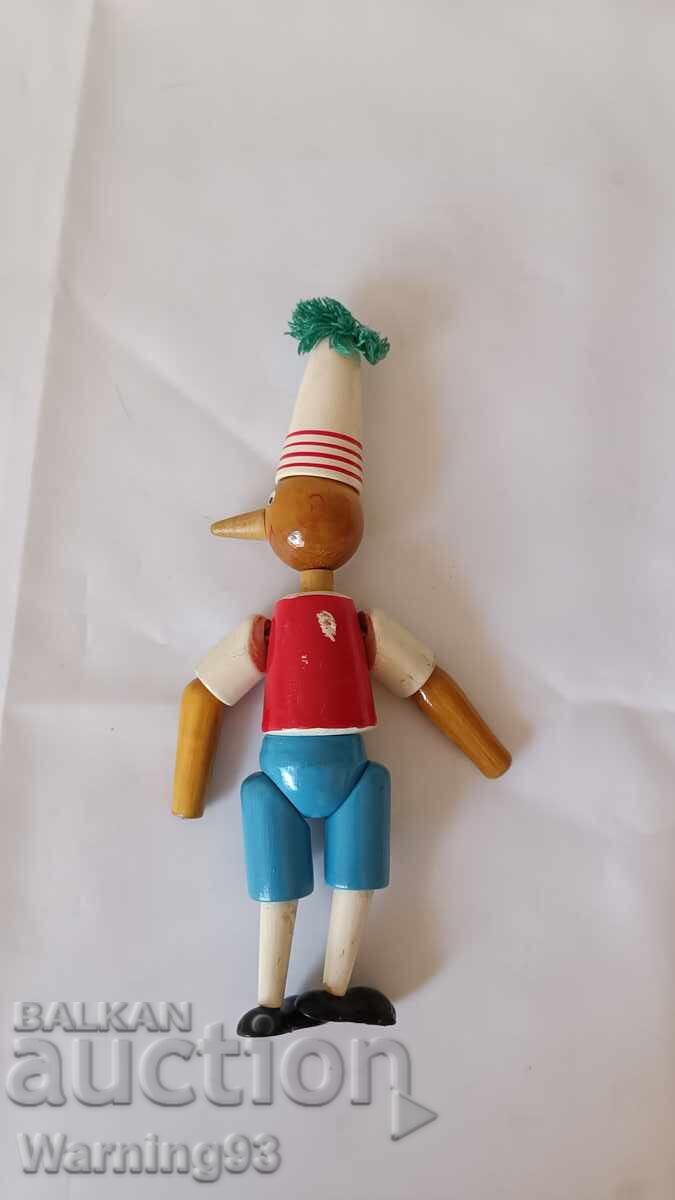 Παλιό ξύλινο παιχνίδι Πινόκιο - Κατασκευασμένο στην ΕΣΣΔ - 5