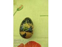 Античен дървен несесер за шиене с напръстник