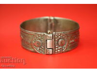 Brățară veche de mireasă costum bijuterie metal alb