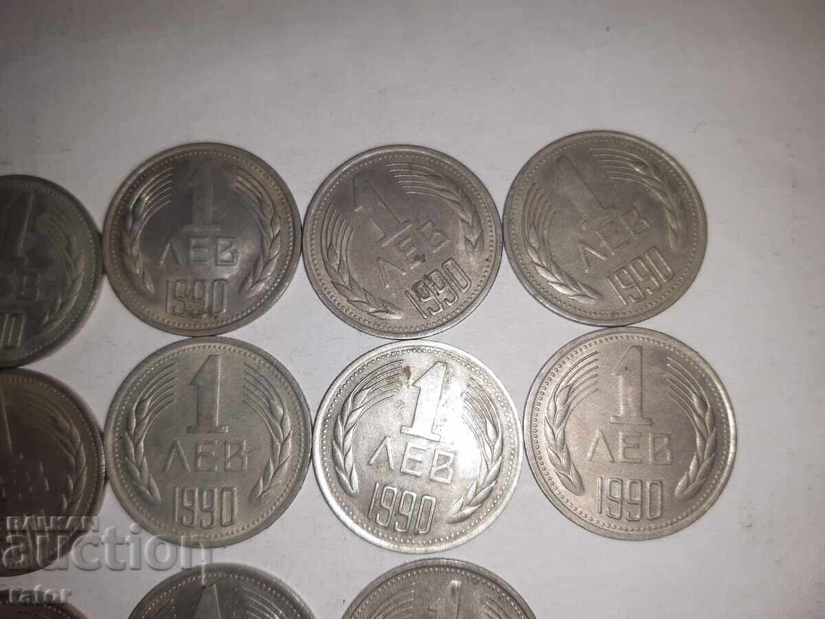 Licitație Monede - 1 leu 1962 și 1990 - 17 bucăți