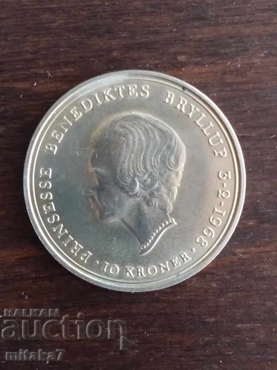 10 coroane 1968, Danemarca