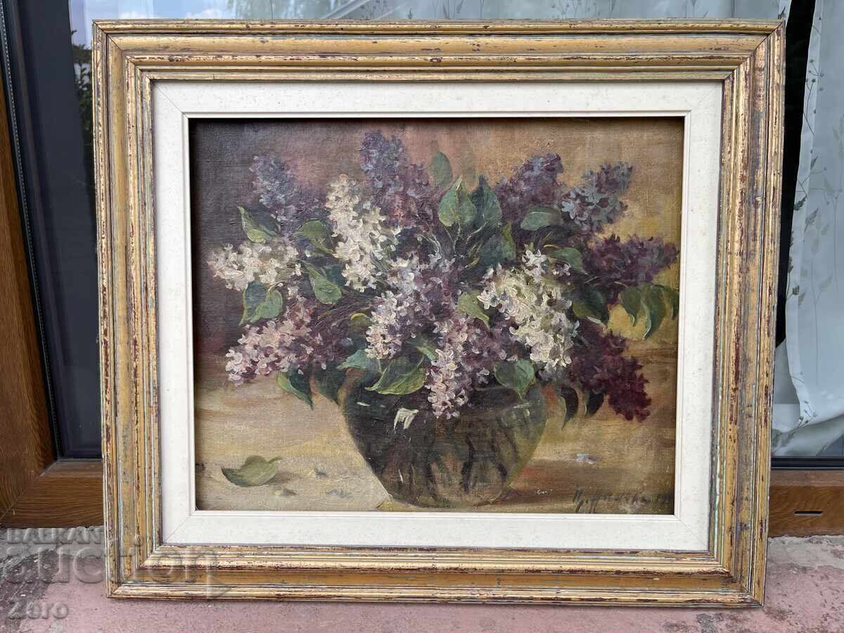 Τσβετάνα Ζάνοβα Παλιός Πίνακας Λάδι