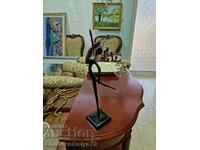 Wonderful antique metal figure statuette sculpture