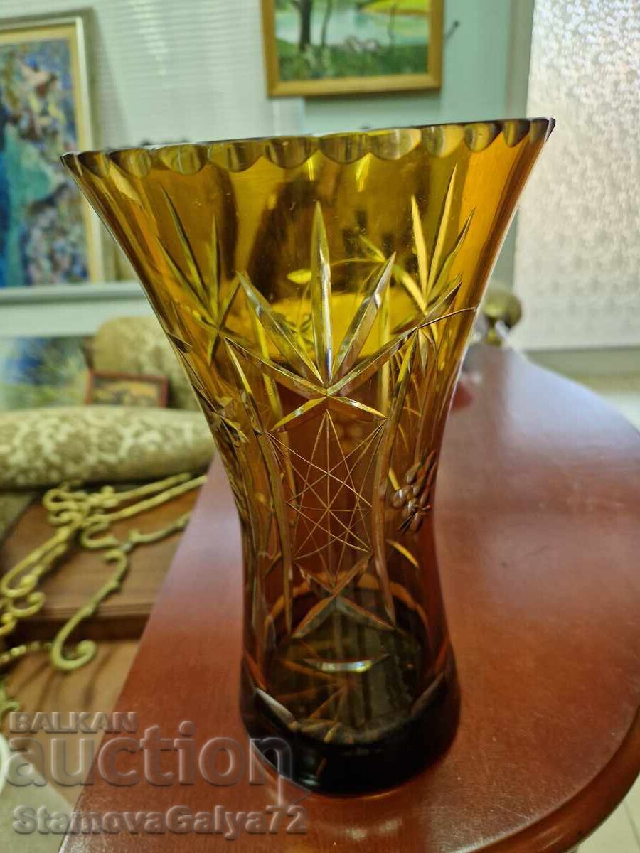 Vază antică superbă din cristal Boemia Bochemia - 6 Vază antică superbă din cristal Boemia Bochemia - 6