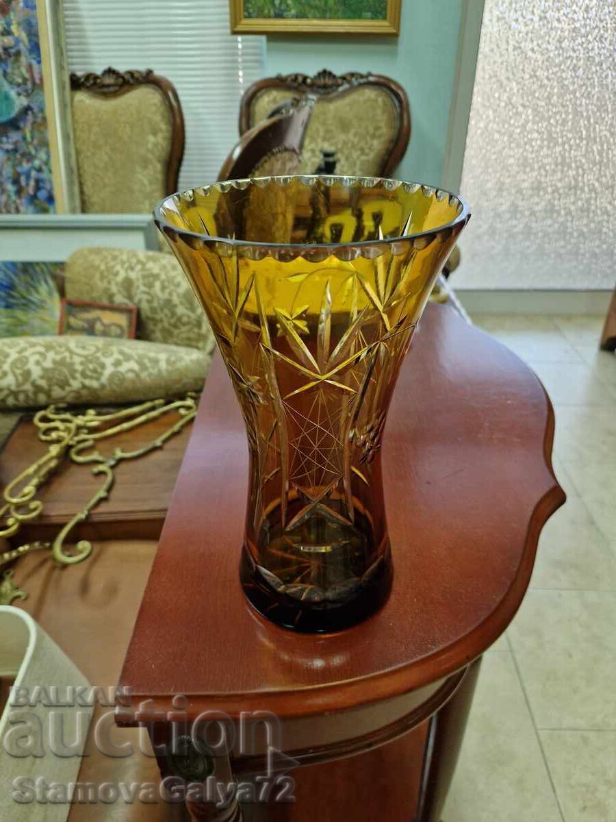 Vază antică superbă din cristal Boemia Bochemia Vază antică superbă din cristal Boemia Bochemia