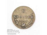 6 kreĭtseri 1848 - Austria › Imperiul Austriac