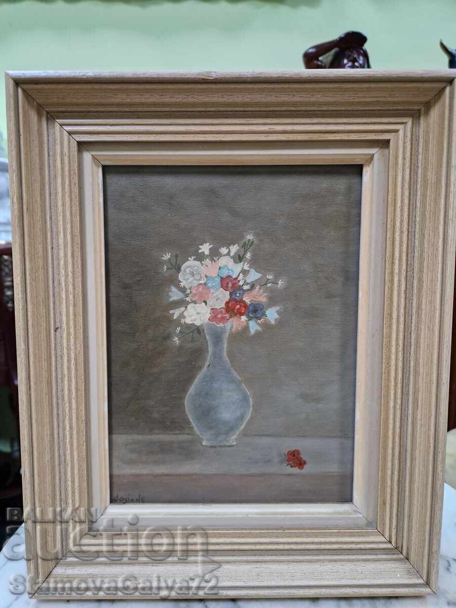 Auction  Still life oil painting canvas author