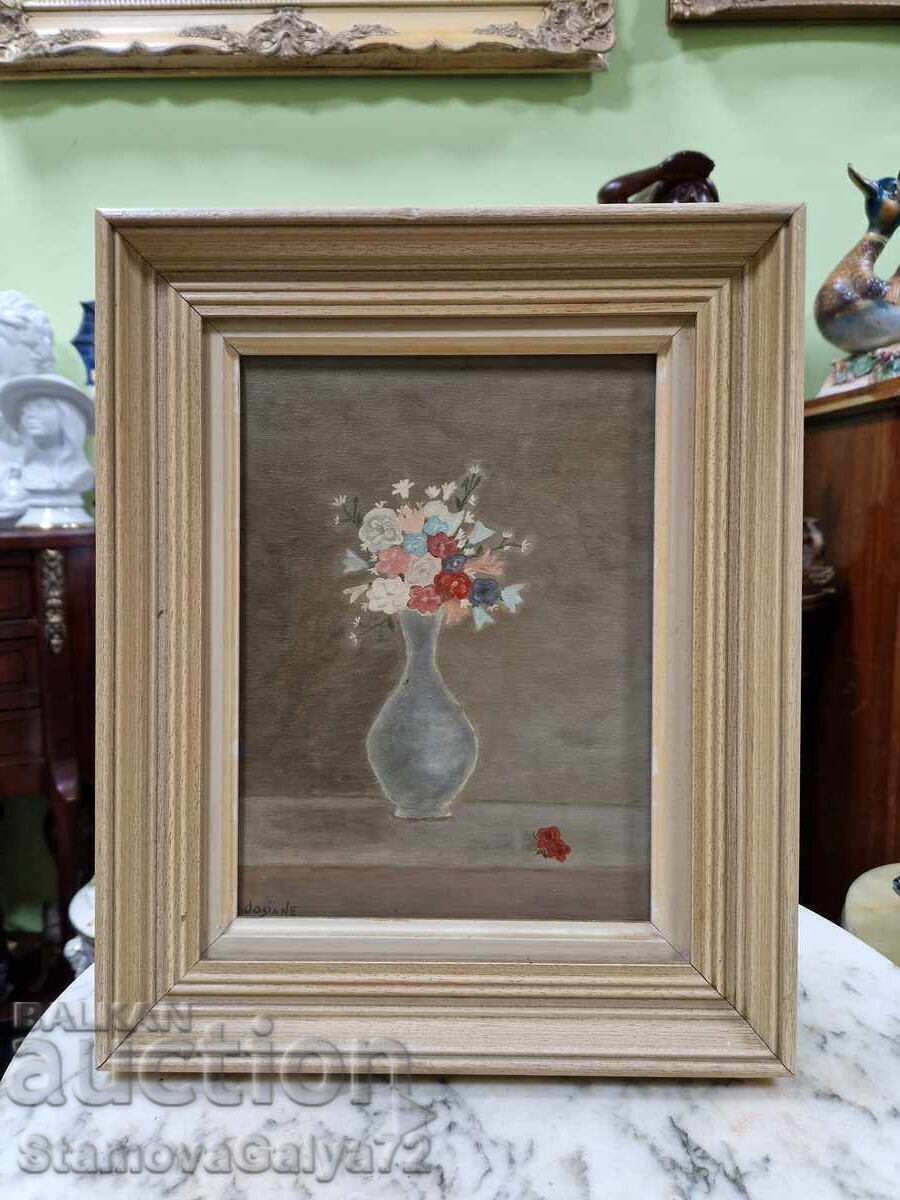 Still life oil painting canvas author