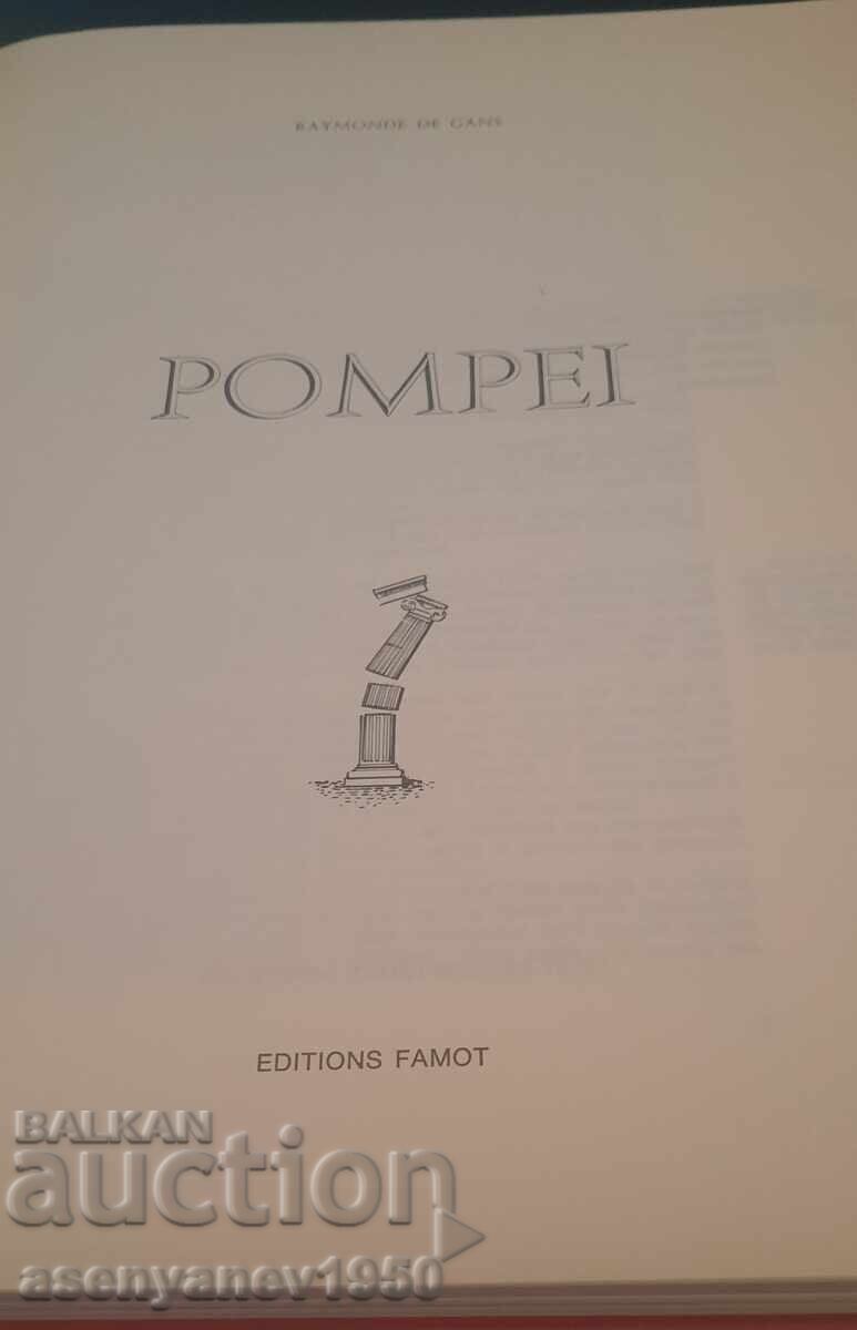 Delivery of POMPEI, Raymond de Gans, Editions FAMOT Delivery of POMPEI, Raymond de Gans, Editions FAMOT