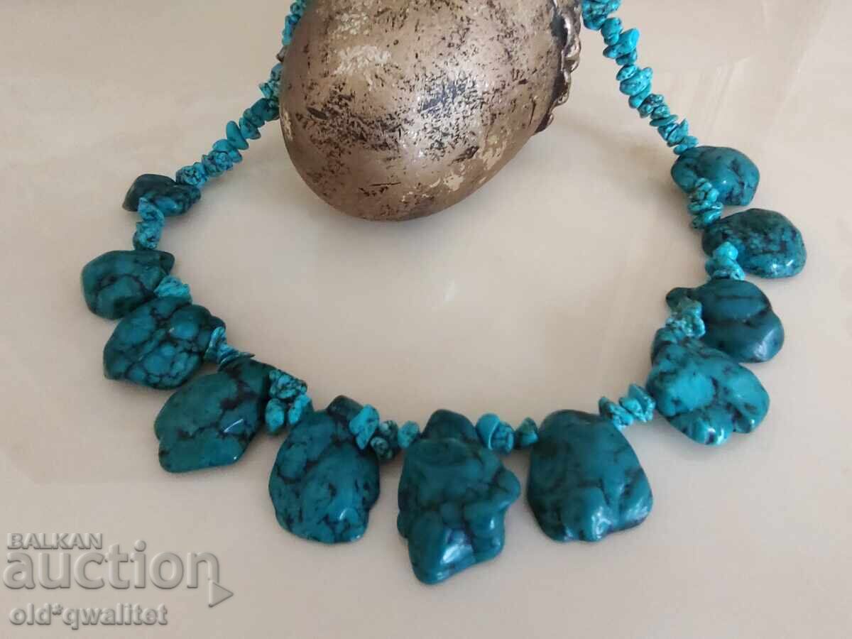 Аукцион Колие / гердан / накит, натурален камък, връзка с природата