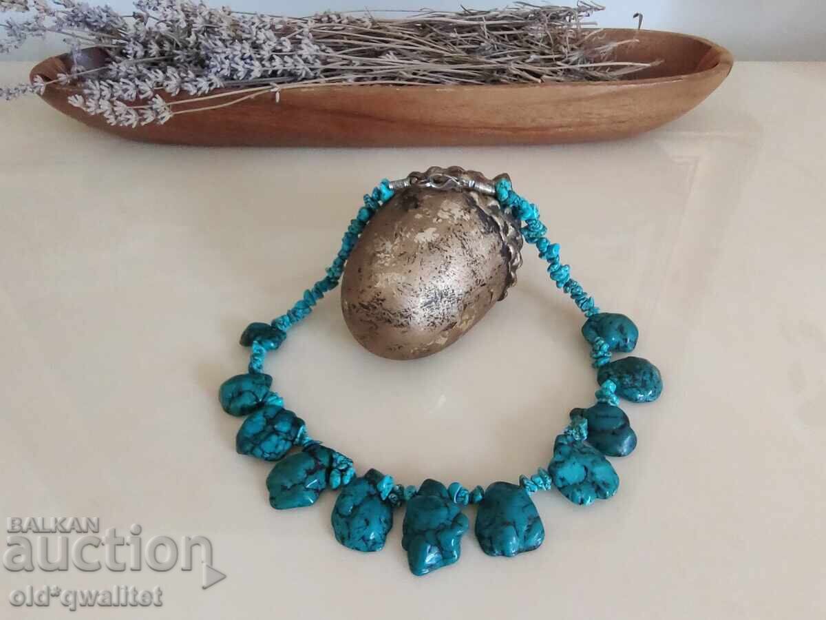 Колие / гердан / накит, натурален камък, връзка с природата - 5