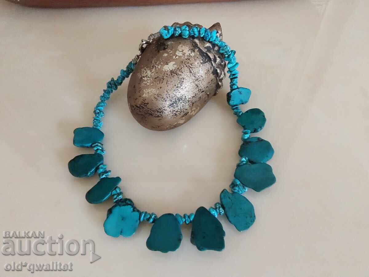 Колие / гердан / накит, натурален камък, връзка с природата - 6