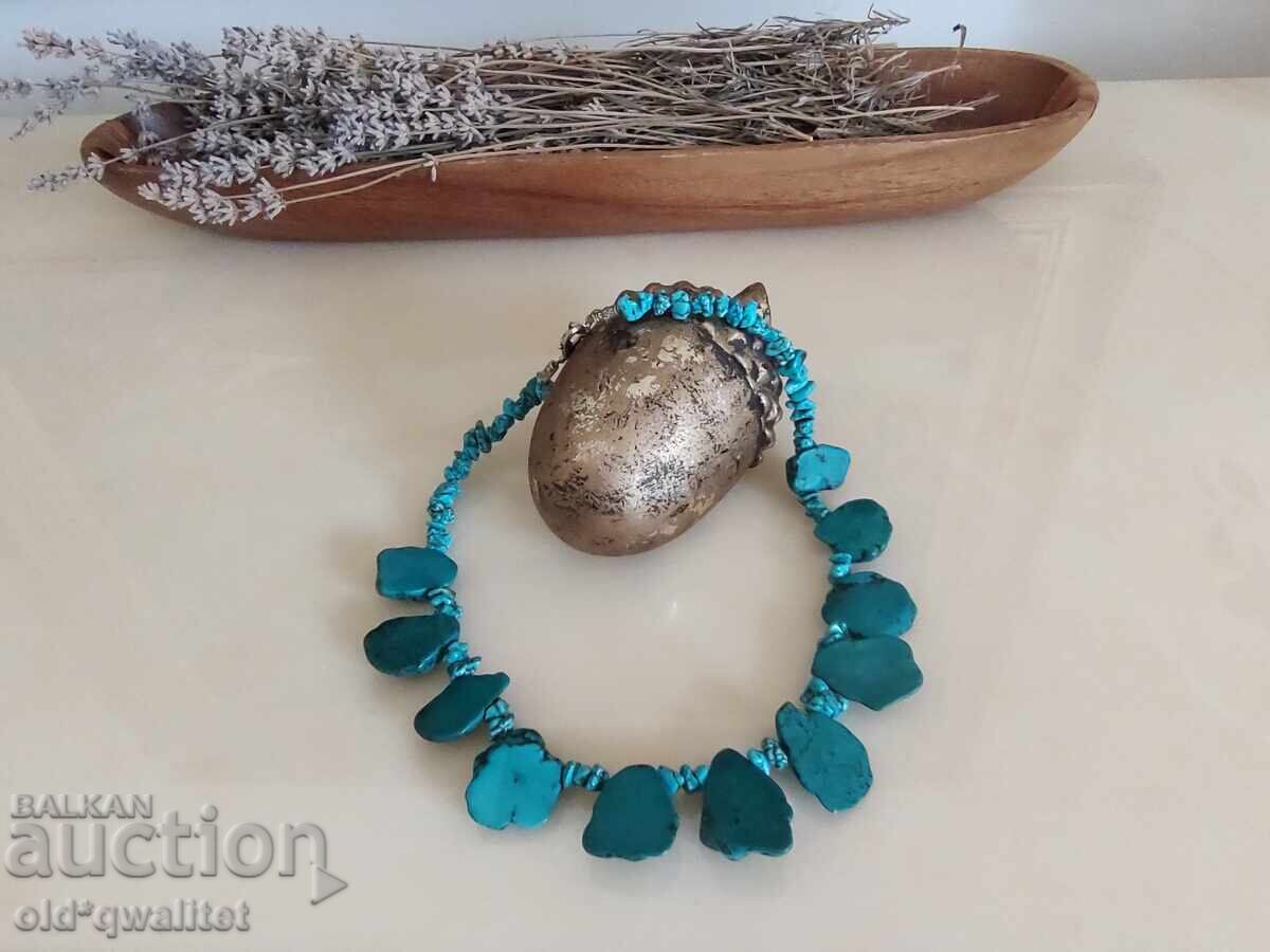 Колие / гердан / накит, натурален камък, връзка с природата - 7