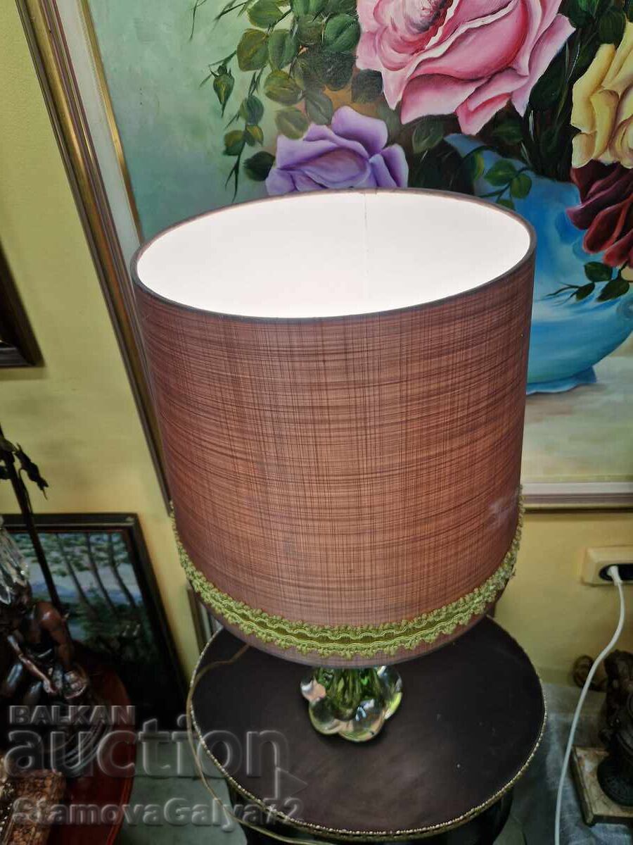 Rare antique Belgian crystal lamp Val Saint Lambert - 7