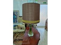 Rare antique Belgian crystal lamp Val Saint Lambert