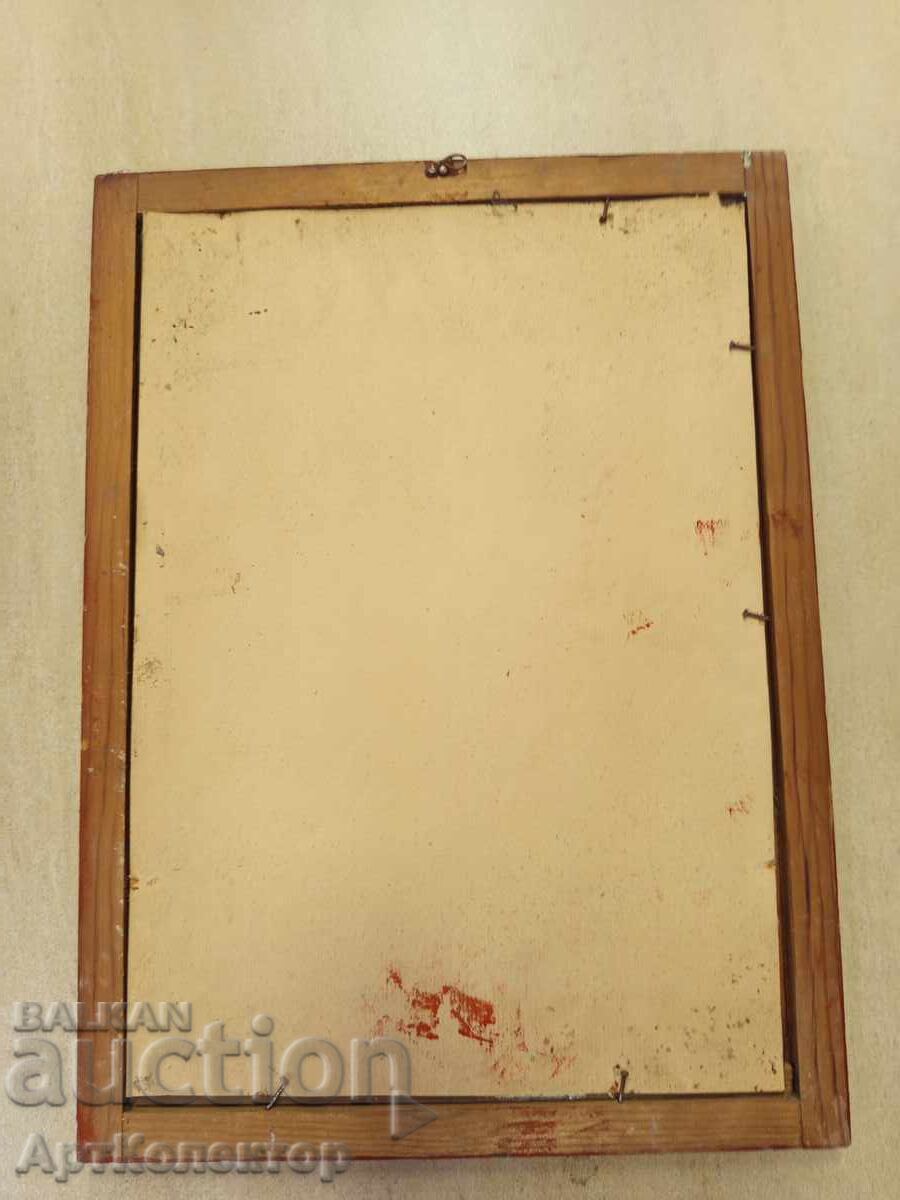 Δημοπρασία Παλιό πυροσβεστικό σήμα υπογραφή πλαίσιο γυαλί