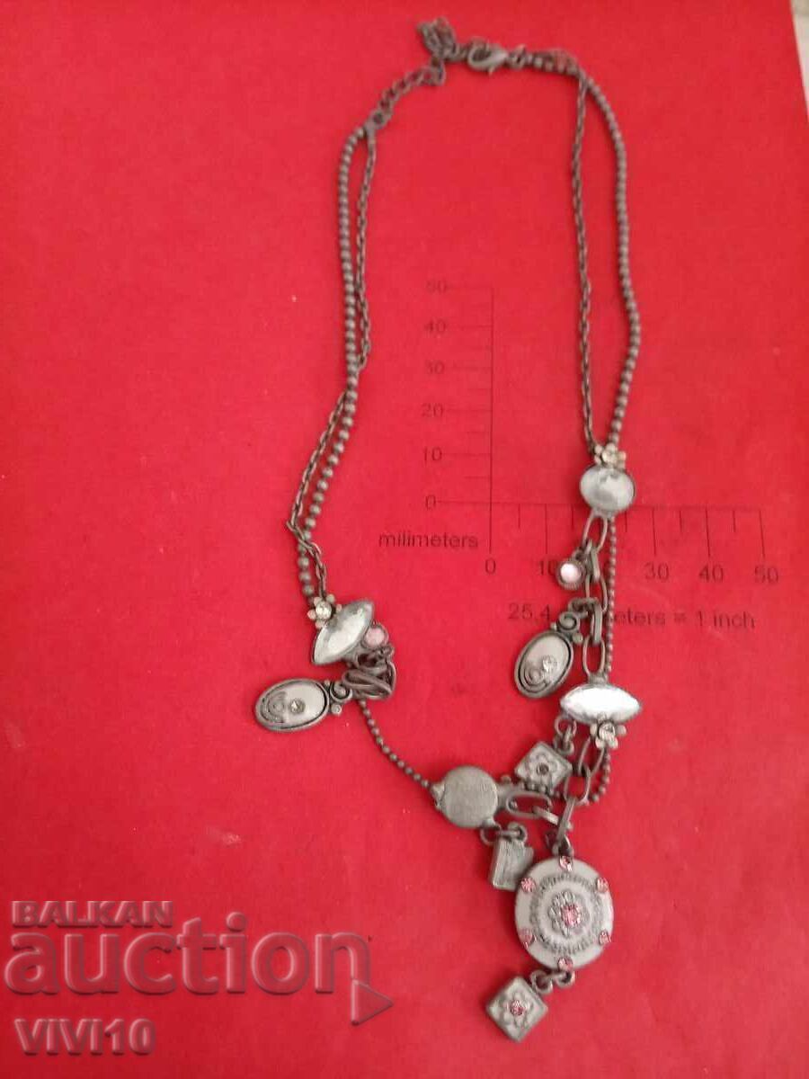 Antique enamel necklace