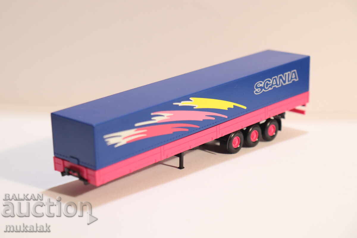 WIKING  H0 1/87  SCANIA РЕМАРКЕ  ВЛЕКАЧ   МОДЕЛ  КАМИОН - 5