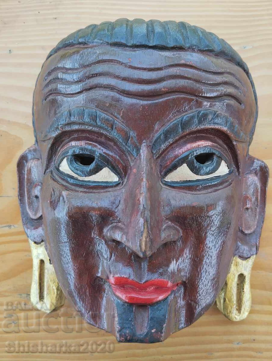 Δημοπρασία Παλιά ξύλινη μάσκα