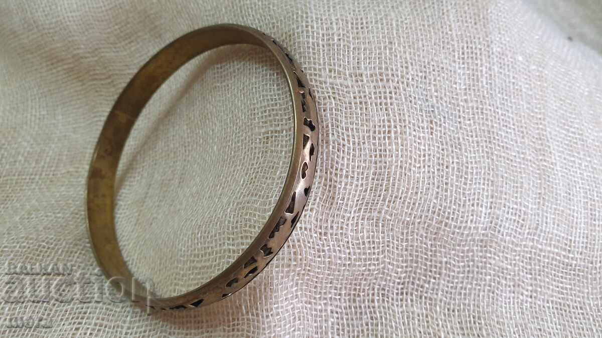 Antique brass bracelet
