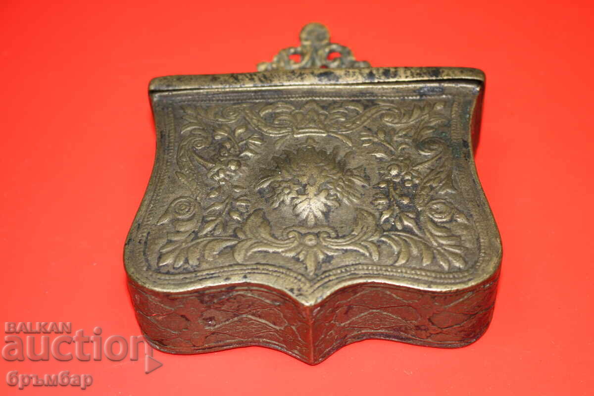 Οθωμανική Βαλκανική χάλκινη θήκη (παλάσκα) για μπαρούτι .*1 - 7
