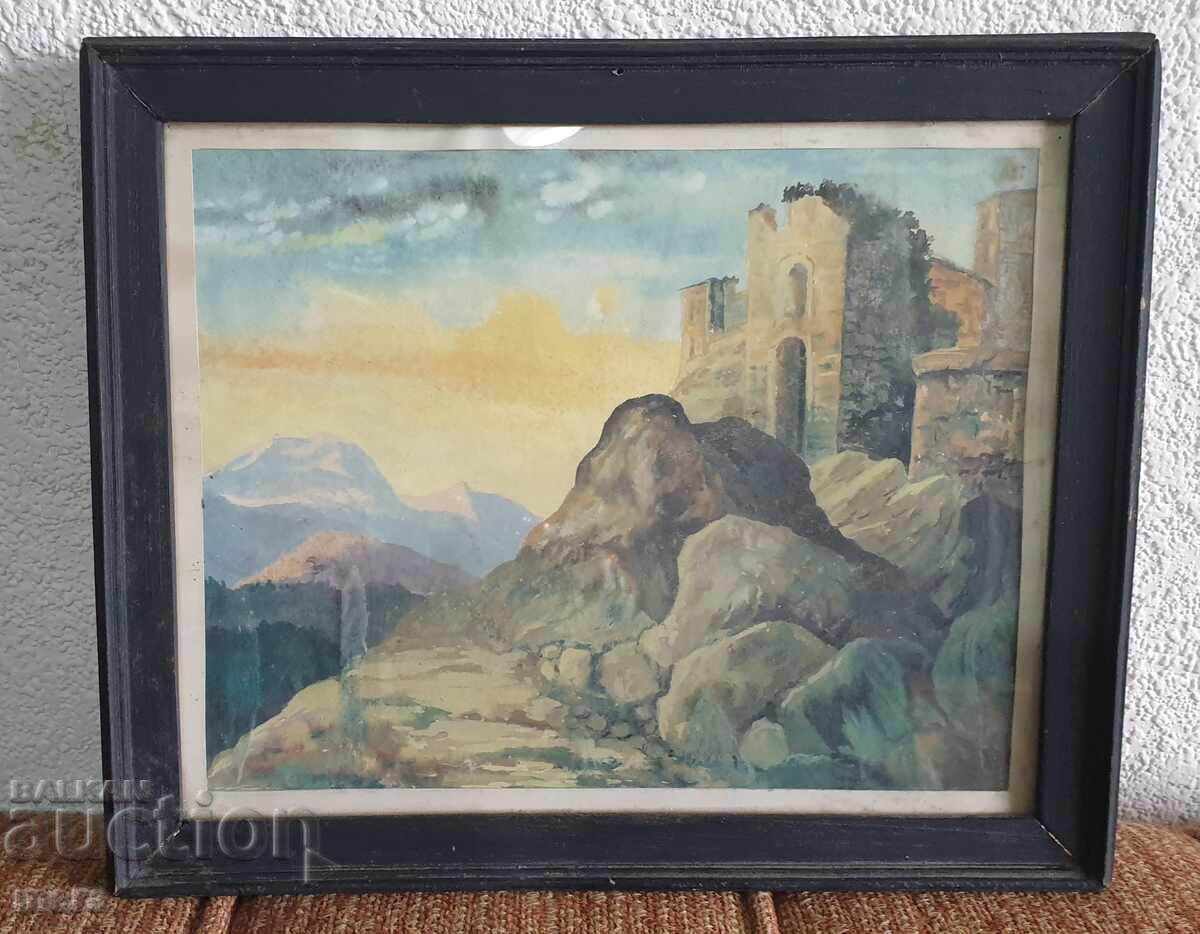 Αυθεντικός πίνακας Ιταλίας του Γκεόργκι Τσιγκουλάροφ, ζωγράφου από τη Ρούσε με τιμή 150.00 BGN | € 76.69