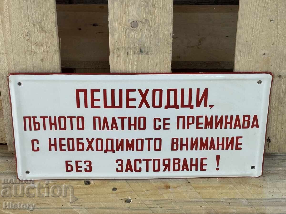 Auction Enamel plate Auction Enamel plate