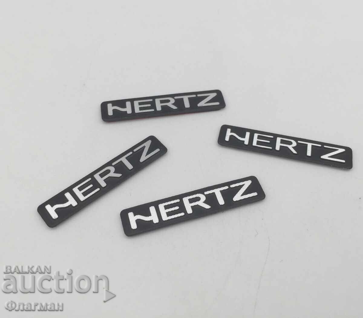 New "HERTZ" Speaker Emblems - 38 mm / 6 mm